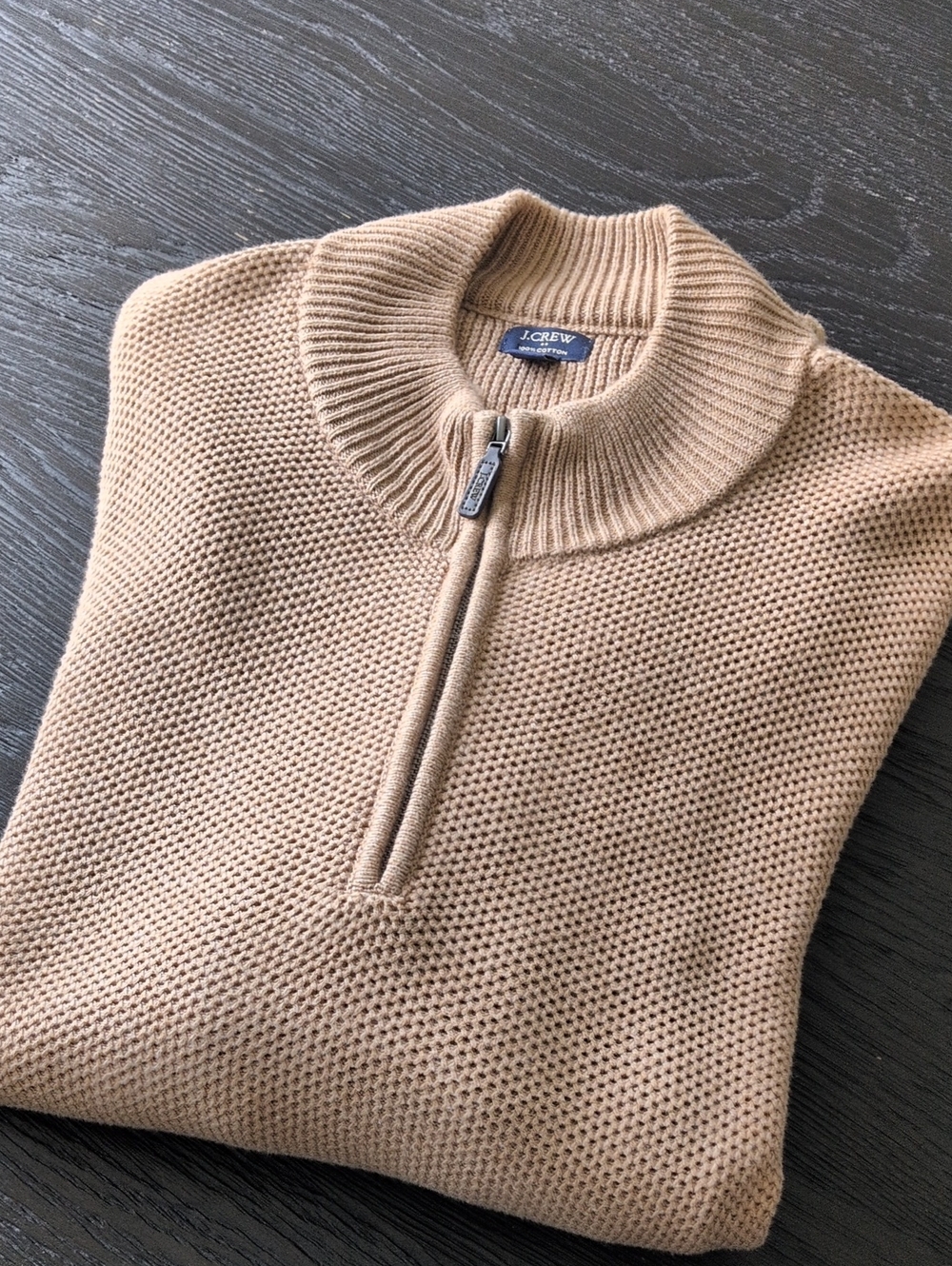 J. CREW Mens Camel Sweater, L